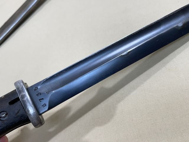 Original WWII German 98K Bayonet and Scabbard, MATCHING — image 4