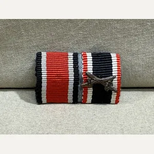 Original WWII German Two-Position Ribbon Bar, Iron Cross, UNISSUED