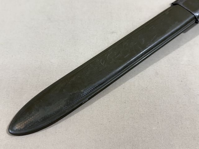 Original WWII US M1 Garand Bayonet and Scabbard, UFH Cut-Down 1943 — image 11