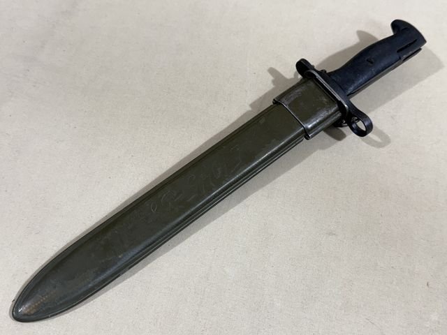 Original WWII US M1 Garand Bayonet and Scabbard, UFH Cut-Down 1943 — image 18