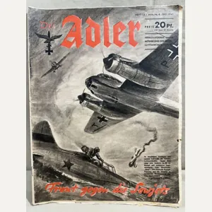 Original WWII German Luftwaffe Magazine Der Adler, July 1941
