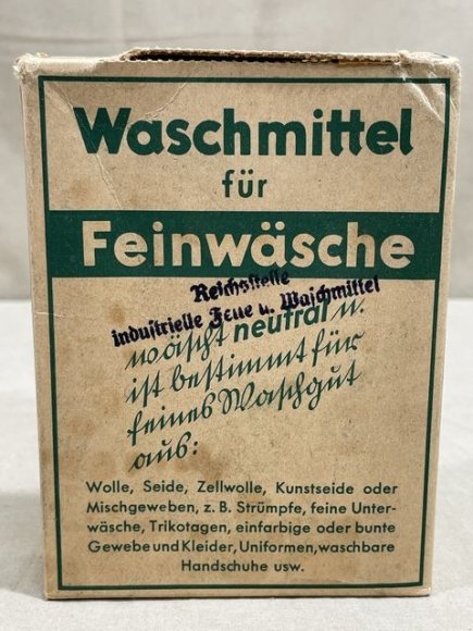 Original WWII German Laundry Detergent (for UNIFORMS), 40 Liter Size