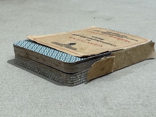 Original Nazi Era German Skat Card Deck, UNUSED! — image 3