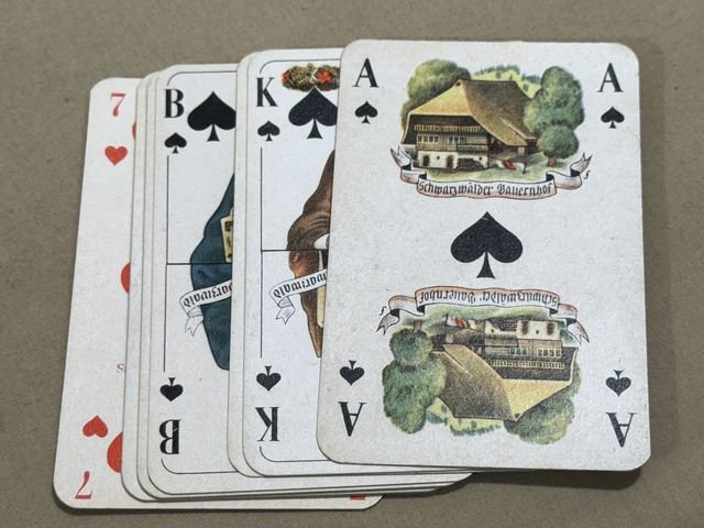 Original Nazi Era German Skat Card Deck, UNUSED! — image 7