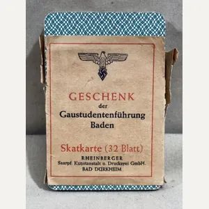 Original Nazi Era German Skat Card Deck, UNUSED!