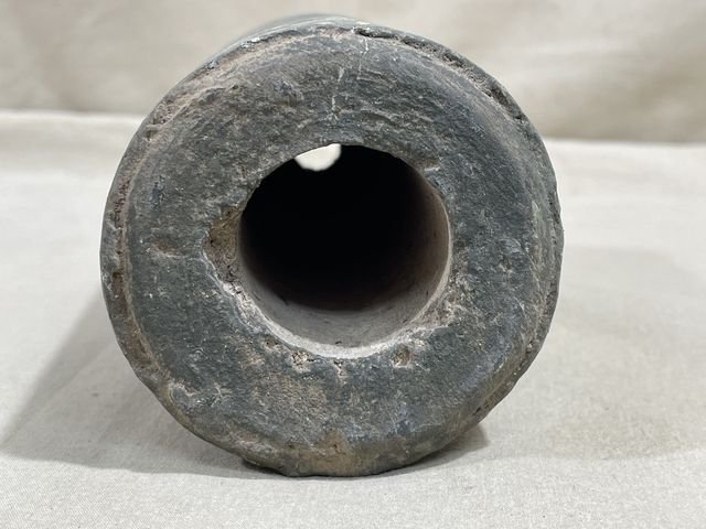 Original WWII German Concrete (Stock) Mine, Feldgrau — image 6