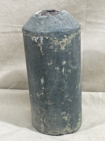 Original WWII German Concrete (Stock) Mine, Feldgrau — image 3