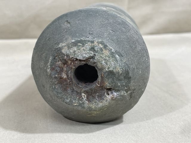 Original WWII German Concrete (Stock) Mine, Feldgrau — image 4