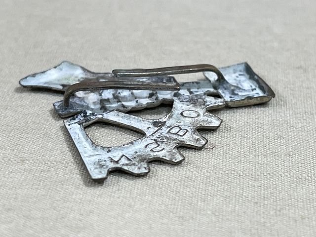 Original Nazi Era German NSBO Visor Cap Insignia — image 3