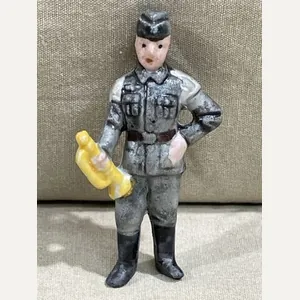 Original Nazi Era German WHW Donation Porcelain Figure, Heer Band …