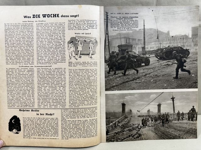 Original WWII German Magazine Die Woche, November 1941 — image 3