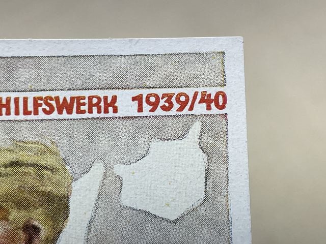 Original WWII German Winter Help Work 1939/40 Card, Grossdeutschlands Winterhilfswerk — image 3