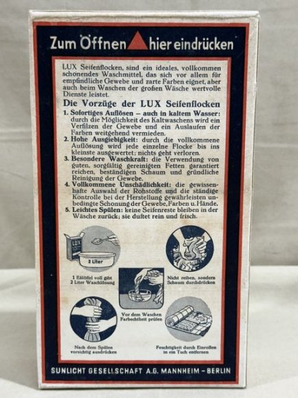 Original WWII Era German LUX Brand Laundry Soap — image 2