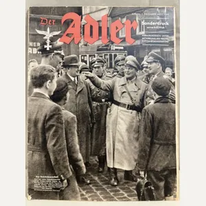 Original WWII German Luftwaffe Magazine Der Adler, December 1943