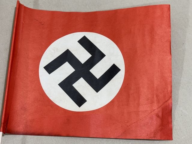 Original Nazi Era German Paper Party Rally Flag, UNUSED! — image 4