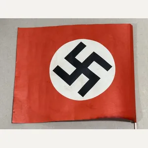 Original Nazi Era German Paper Party Rally Flag, UNUSED!