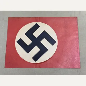 Original Nazi Era German Paper Party Rally Flag, UNUSED!