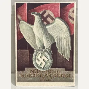 Original 1937 German Commemorative Postcard, Reichs Party Day