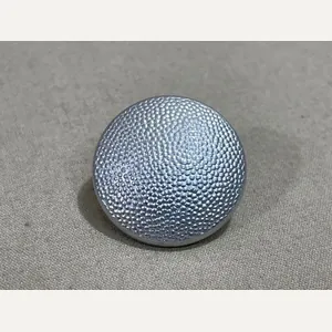 Original WWII German SILVER Pebbled Tunic Button, UNUSED 21mm