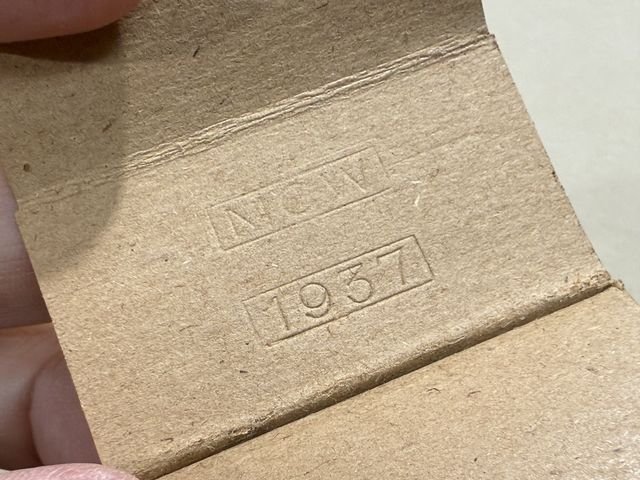 Original WWII German 8mm Mauser Ammo Boxes & Sleeve (Slight Damage) — image 6