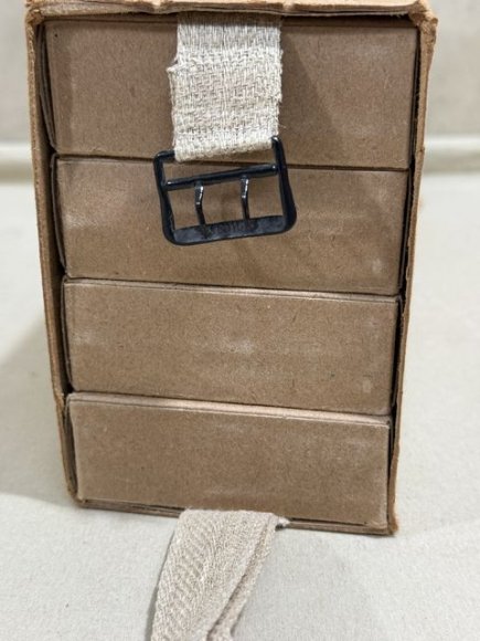 Original WWII German 8mm Mauser Ammo Boxes & Sleeve (Slight Damage) — image 10