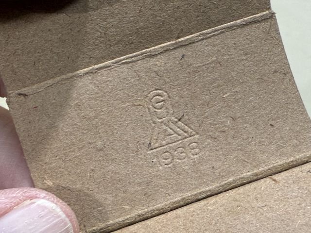 Original WWII German 8mm Mauser Ammo Boxes & Sleeve (Slight Damage) — image 9