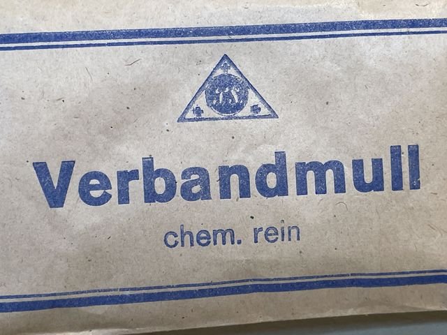 Original WWII German Medical Kit Packet of Gauze — image 2