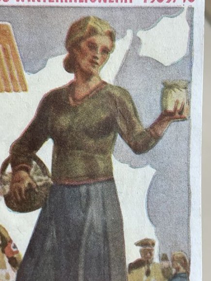 Original WWII German Winter Help Work 1939/40 Card, Grossdeutschlands Winterhilfswerk — image 3