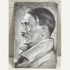 Original Nazi Era German Personality Postcard, HITLER!