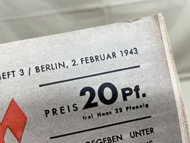 Original WWII German Luftwaffe Magazine Der Adler, February 1943 — image 2