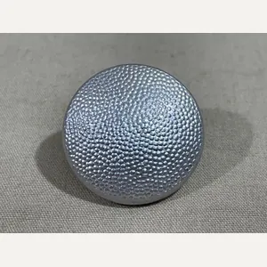 Original WWII German SILVER Pebbled Tunic Button, UNUSED 21mm