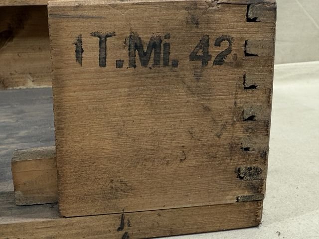 Original WWII German Tellermine 42 Transit Box, UNUSED! — image 4