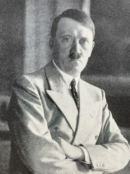 Original Nazi Era German Adolf Hitler Large Photograph Print — image 2