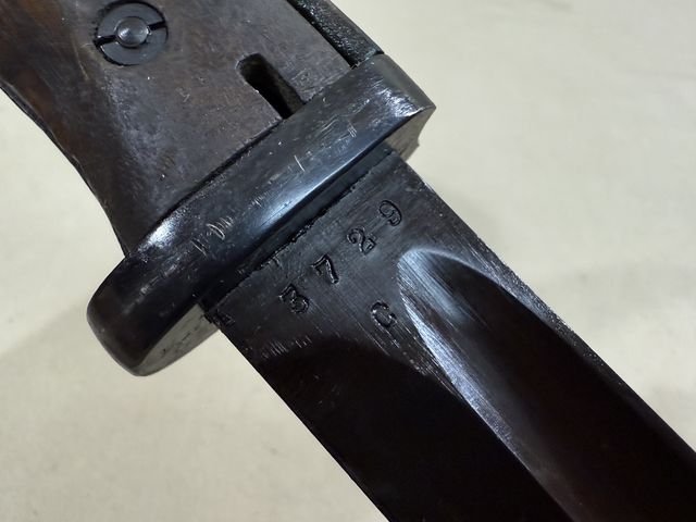 Original POST-WWII Norwegian Bayonet and Scabbard — image 6