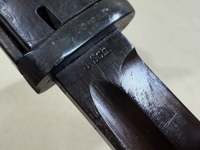 Original POST-WWII Norwegian Bayonet and Scabbard — image 8