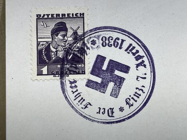 Original Nazi Era German Personality Postcard, HITLER! — image 3