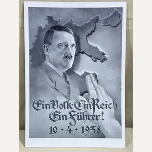 Original Nazi Era German Personality Postcard, HITLER!