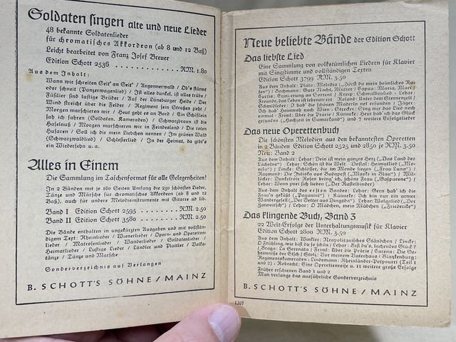 Original WWII German Soldiers Song Book, Das Neue Soldaten Liederbuch — image 8