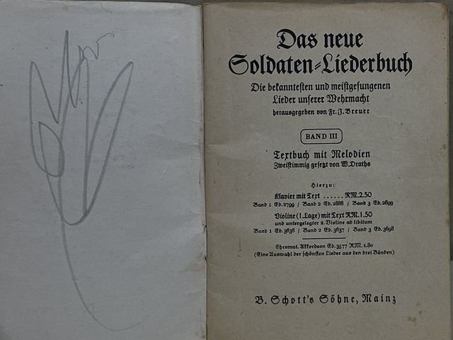 Original WWII German Soldiers Song Book, Das Neue Soldaten Liederbuch — image 3
