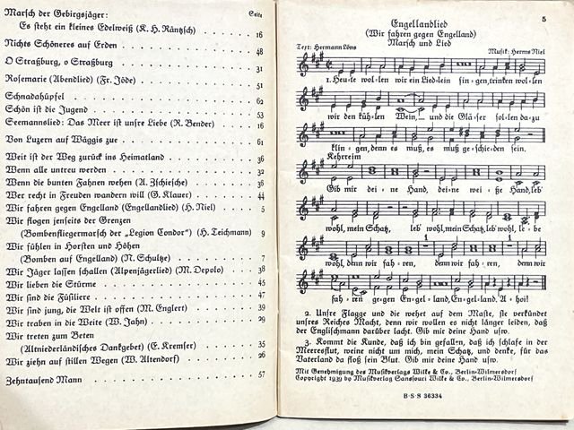 Original WWII German Soldiers Song Book, Das Neue Soldaten Liederbuch — image 5