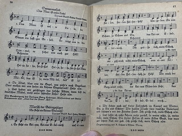 Original WWII German Soldiers Song Book, Das Neue Soldaten Liederbuch — image 6