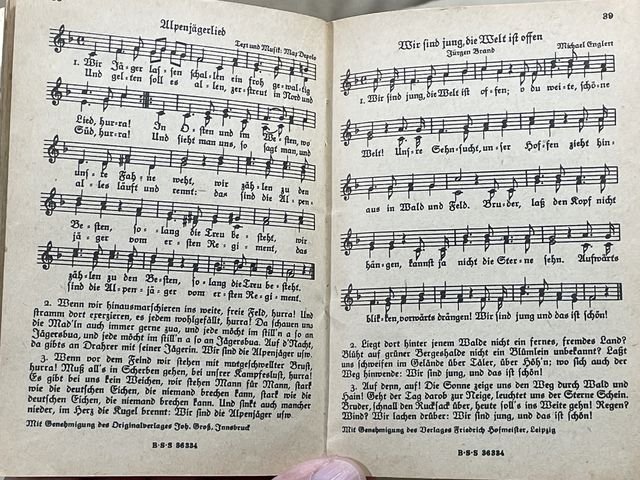 Original WWII German Soldiers Song Book, Das Neue Soldaten Liederbuch — image 7