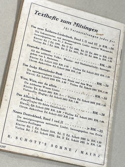 Original WWII German Soldiers Song Book, Das Neue Soldaten Liederbuch — image 9
