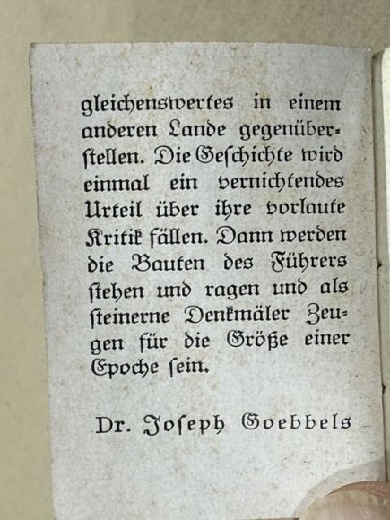 Original Nazi Era German WHW Donation Booklet, HITLER! — image 8