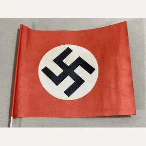 Original Nazi Era German Paper Party Rally Flag, UNUSED!