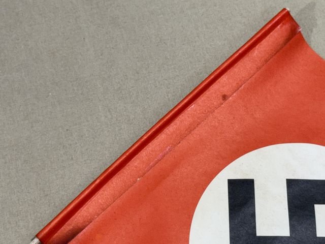 Original Nazi Era German Paper Party Rally Flag, UNUSED! — image 3