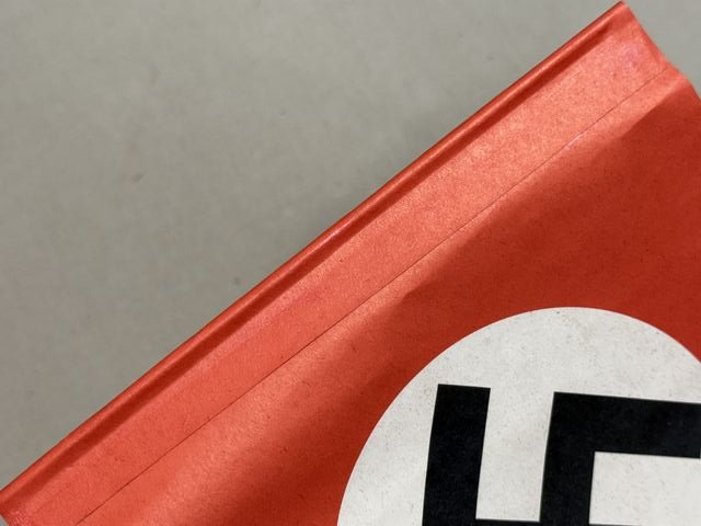 Original Nazi Era German Paper Party Rally Flag, UNUSED! — image 7