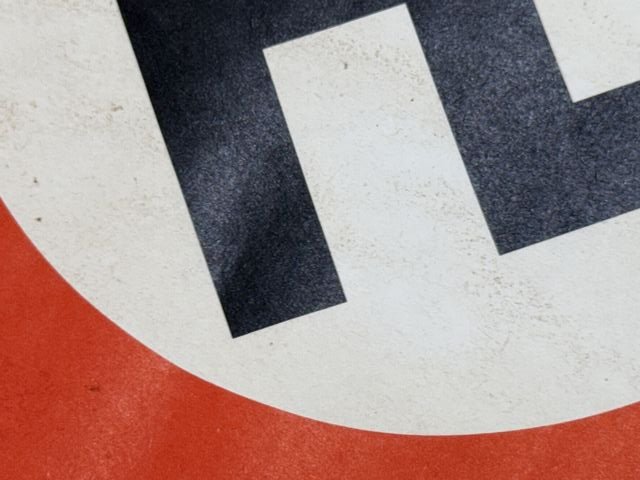 Original Nazi Era German Paper Party Rally Flag, UNUSED! — image 5