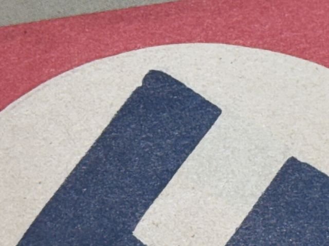 Original Nazi Era German Paper Party Rally Flag, UNUSED! — image 3