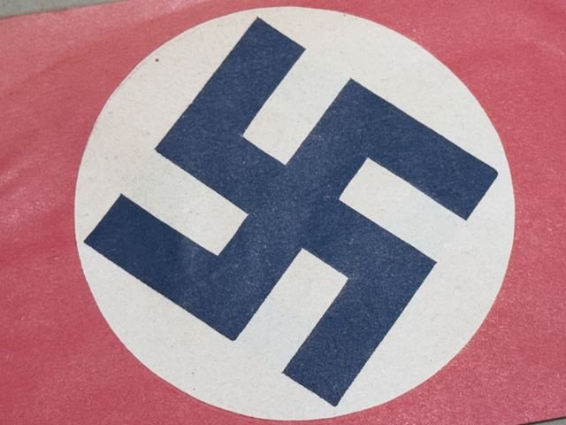 Original Nazi Era German Paper Party Rally Flag, UNUSED! — image 6